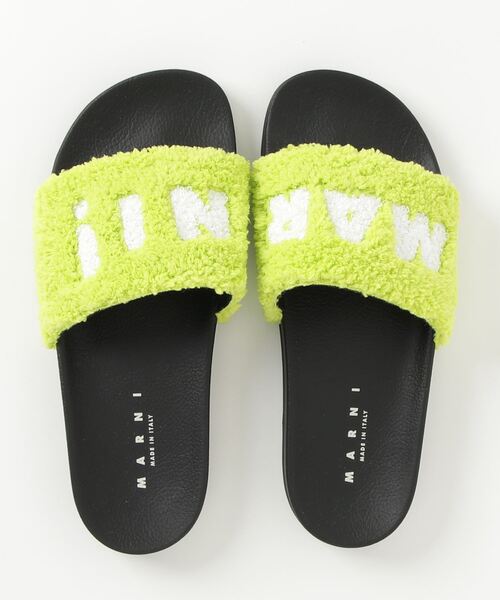 MARNI（マルニ）の「LOGO DETAILED SLIP-ON SANDALS（サンダル・メンズ・ライム・42/43/41）」の6枚目の写真
