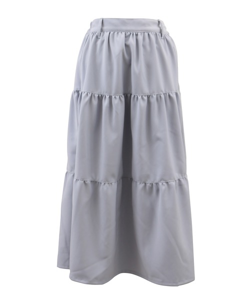 PUNYUS（プニュズ）の「2WAYサロペットティアードワンピース（ワンピース・レディース・ブラック/サックスブルー/アイボリー・3/4/1/2）」の16枚目の写真