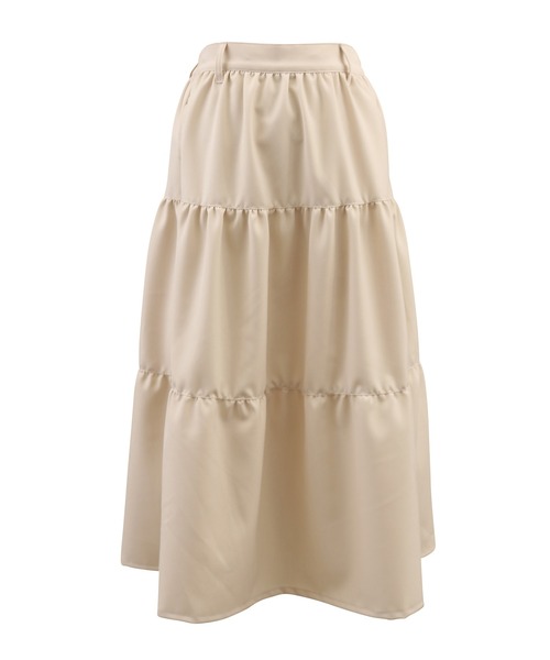 PUNYUS（プニュズ）の「2WAYサロペットティアードワンピース（ワンピース・レディース・ブラック/サックスブルー/アイボリー・3/4/1/2）」の18枚目の写真