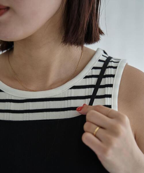 coen（コーエン）の「Iラインキャミワンピース（ワンピース・レディース・ブラック/コバルトブルー・M/L）」の11枚目の写真