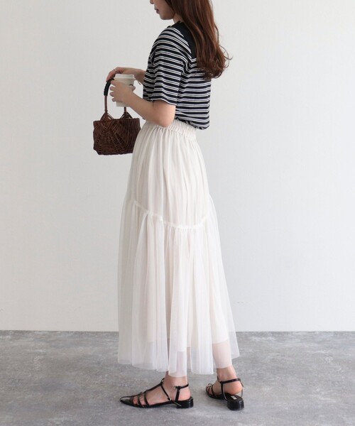 fredy emue（フレディエミュ）の「テレコパネルボーダープルオーバーカットソー（Tシャツ/カットソー・レディース・ブラック系その他/グレー系その他/ホワイト系その他・38）」の14枚目の写真