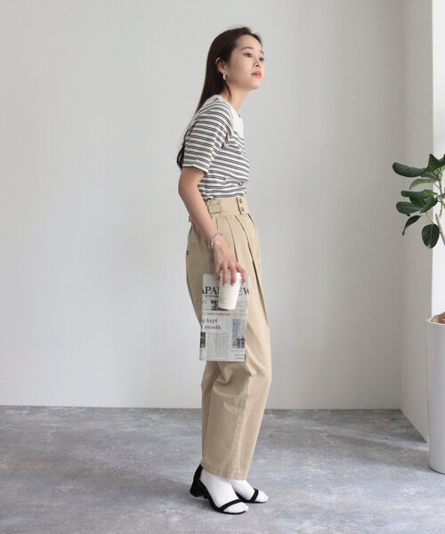 fredy emue（フレディエミュ）の「テレコパネルボーダープルオーバーカットソー（Tシャツ/カットソー・レディース・ブラック系その他/グレー系その他/ホワイト系その他・38）」の8枚目の写真