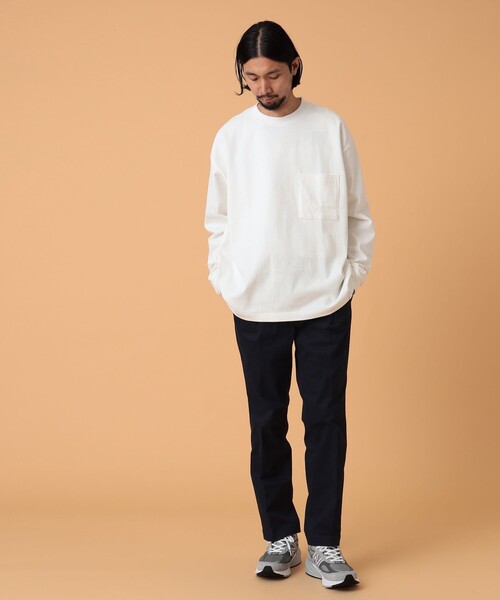 BEAMS LIGHTS(ビームスライツ)の「BEAMS LIGHTS / エクストラ ヘビーウェイト ロングスリーブ Tシャツ(Tシャツ/カットソー・メンズ・ホワイト/ブラウン/ライトブルー・SMALL/MEDIUM/LARGE)」の5枚目の写真