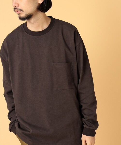 BEAMS LIGHTS(ビームスライツ)の「BEAMS LIGHTS / エクストラ ヘビーウェイト ロングスリーブ Tシャツ(Tシャツ/カットソー・メンズ・ホワイト/ブラウン/ライトブルー・SMALL/MEDIUM/LARGE)」の10枚目の写真