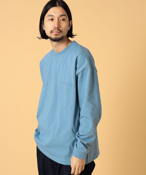 BEAMS LIGHTS(ビームスライツ)の「BEAMS LIGHTS / エクストラ ヘビーウェイト ロングスリーブ Tシャツ(Tシャツ/カットソー・メンズ・ホワイト/ブラウン/ライトブルー・SMALL/MEDIUM/LARGE)」の15枚目の写真