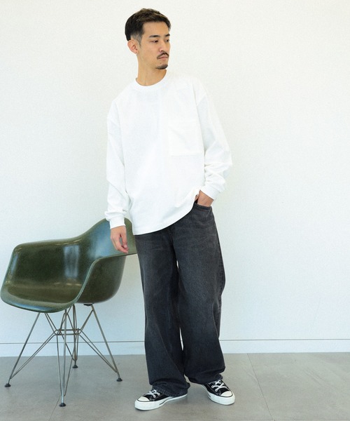 BEAMS LIGHTS(ビームスライツ)の「BEAMS LIGHTS / エクストラ ヘビーウェイト ロングスリーブ Tシャツ(Tシャツ/カットソー・メンズ・ホワイト/ブラウン/ライトブルー・SMALL/MEDIUM/LARGE)」の22枚目の写真