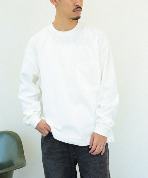 BEAMS LIGHTS(ビームスライツ)の「BEAMS LIGHTS / エクストラ ヘビーウェイト ロングスリーブ Tシャツ(Tシャツ/カットソー・メンズ・ホワイト/ブラウン/ライトブルー・SMALL/MEDIUM/LARGE)」の19枚目の写真