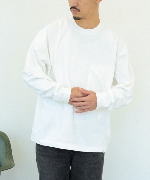 BEAMS LIGHTS(ビームスライツ)の「BEAMS LIGHTS / エクストラ ヘビーウェイト ロングスリーブ Tシャツ(Tシャツ/カットソー・メンズ・ホワイト/ブラウン/ライトブルー・SMALL/MEDIUM/LARGE)」の18枚目の写真