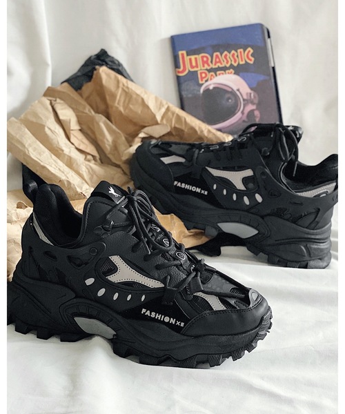 Burner（バーナー）の「【OKUOKU Recommend Select】　ワンカラー厚底ダッドスニーカー　oku-shoes-689306185531-55 M（スニーカー・レディース・ブラック/ホワイト系その他/ベージュ/ホワイト・40/41/42/39/43）」の5枚目の写真