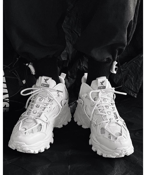 Burner（バーナー）の「【OKUOKU Recommend Select】　ワンカラー厚底ダッドスニーカー　oku-shoes-689306185531-55 M（スニーカー・レディース・ブラック/ホワイト系その他/ベージュ/ホワイト・40/41/42/39/43）」の10枚目の写真