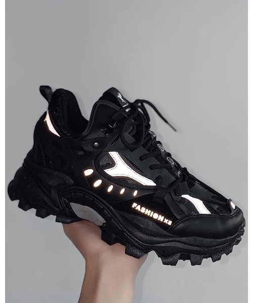 Burner（バーナー）の「【OKUOKU Recommend Select】　ワンカラー厚底ダッドスニーカー　oku-shoes-689306185531-55 M（スニーカー・レディース・ブラック/ホワイト系その他/ベージュ/ホワイト・40/41/42/39/43）」の19枚目の写真