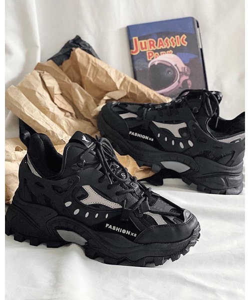 Burner（バーナー）の「【OKUOKU Recommend Select】　ワンカラー厚底ダッドスニーカー　oku-shoes-689306185531-55 M（スニーカー・レディース・ブラック/ホワイト系その他/ベージュ/ホワイト・40/41/42/39/43）」の16枚目の写真