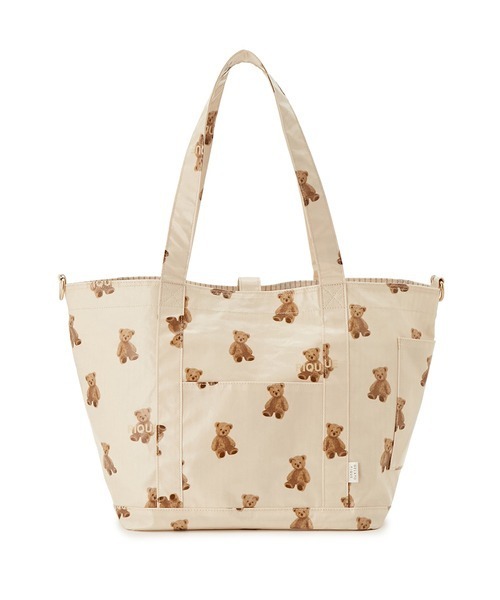 gelato pique(ジェラートピケ)の「PIQUEベア柄ママバッグ(マザーズバッグ・レディース・ベージュ・FREE)」の2枚目の写真