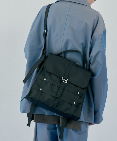 AIVER（アイバー）の「AIVER　ナイロンフレームショルダートートバッグ（ショルダーバッグ・メンズ・ブラック・FREE）」の18枚目の写真