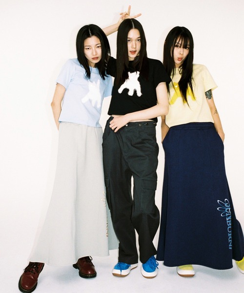 aeae（エーイーエーイー）の「Flashed Cats Eye Crop T-Shirts（Tシャツ/カットソー・レディース・ホワイト/イエロー/スカイブルー/ブラック・FREE）」の18枚目の写真