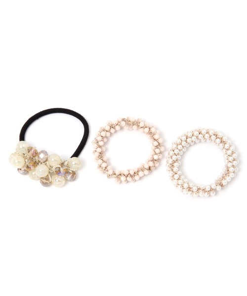 GLOBAL WORK（グローバルワーク）の「SETヘアゴム/962725（ヘアゴム・レディース・ホワイト系その他/その他3/ブラック/その他1/ホワイト/ダークブラウン/その他2/ホワイト系その他2/グレー/ベージュ/ホワイト系その他3・FREE）」の9枚目の写真