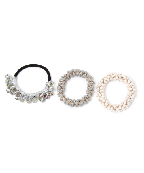 GLOBAL WORK（グローバルワーク）の「SETヘアゴム/962725（ヘアゴム・レディース・ホワイト系その他/その他3/ブラック/その他1/ホワイト/ダークブラウン/その他2/ホワイト系その他2/グレー/ベージュ/ホワイト系その他3・FREE）」の7枚目の写真