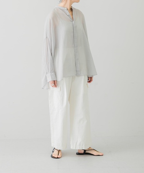 かぐれ（カグレ）の「バックタックワイドシャツ（シャツ/ブラウス