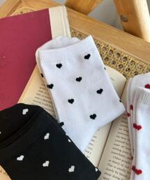 WEGO/ハート総柄ソックス