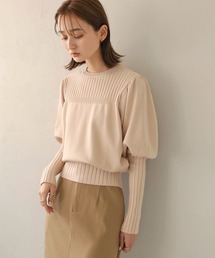 CLEIO | 【CLEIO】ランダムリブパフスリーブニット(ニット/セーター)