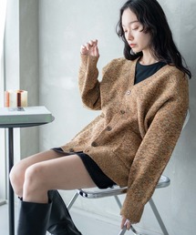 WEGO | WEGO/【23年秋冬新作】ミックスカラースポンジカーデ(カーディガン/ボレロ)