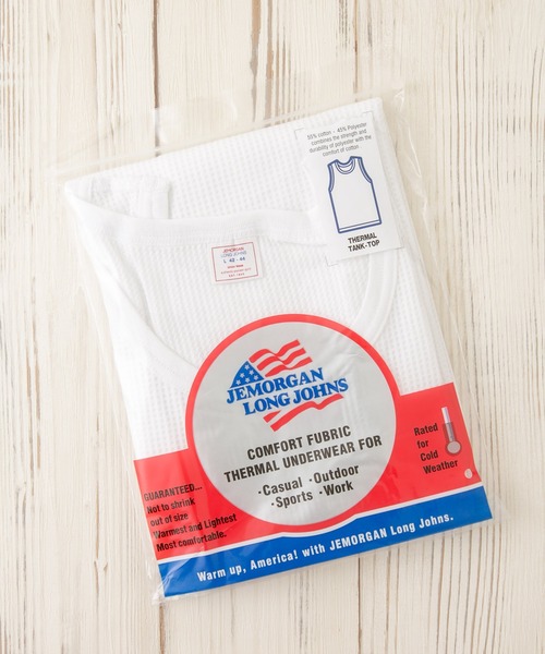 JEMORGAN（ジェーイーモーガン）の「【JEMORGAN/ジェーイーモーガン】ワッフルタンクトップ（タンクトップ・メンズ・ネイビー/杢グレー/ホワイト/カーキ/アイボリー/ブラック・X-LARGE/MEDIUM/LARGE）」の7枚目の写真