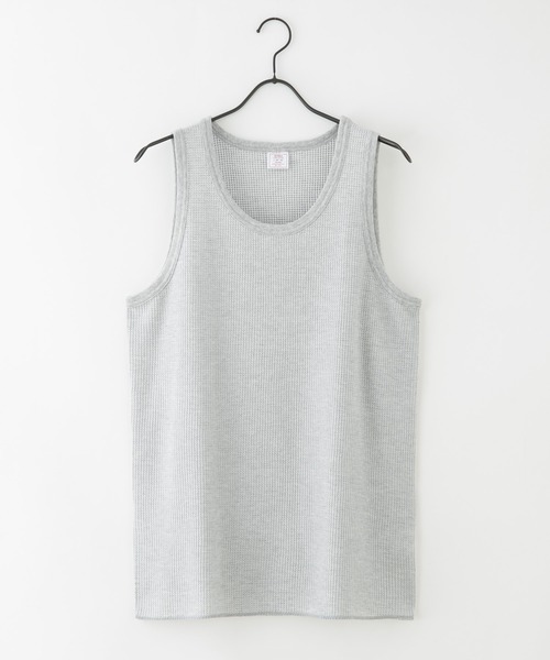 JEMORGAN（ジェーイーモーガン）の「【JEMORGAN/ジェーイーモーガン】ワッフルタンクトップ（タンクトップ・メンズ・ネイビー/杢グレー/ホワイト/カーキ/アイボリー/ブラック・X-LARGE/MEDIUM/LARGE）」の16枚目の写真