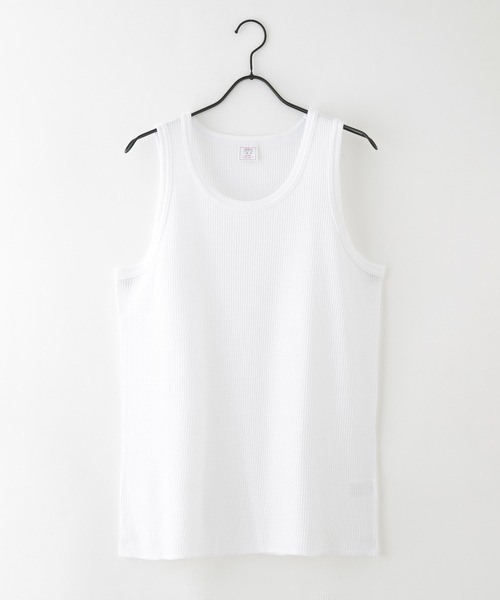 JEMORGAN（ジェーイーモーガン）の「【JEMORGAN/ジェーイーモーガン】ワッフルタンクトップ（タンクトップ・メンズ・ネイビー/杢グレー/ホワイト/カーキ/アイボリー/ブラック・X-LARGE/MEDIUM/LARGE）」の8枚目の写真