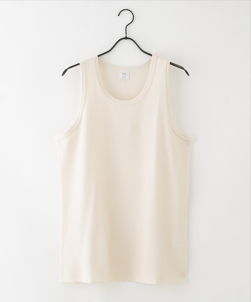 JEMORGAN（ジェーイーモーガン）の「【JEMORGAN/ジェーイーモーガン】ワッフルタンクトップ（タンクトップ・メンズ・ネイビー/杢グレー/ホワイト/カーキ/アイボリー/ブラック・X-LARGE/MEDIUM/LARGE）」の20枚目の写真