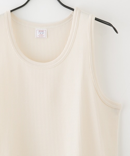 JEMORGAN（ジェーイーモーガン）の「【JEMORGAN/ジェーイーモーガン】ワッフルタンクトップ（タンクトップ・メンズ・ネイビー/杢グレー/ホワイト/カーキ/アイボリー/ブラック・X-LARGE/MEDIUM/LARGE）」の21枚目の写真