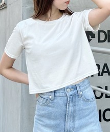 ストーン付ベロアTシャツ