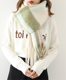 ☆LOVAT&GREEN☆ マフラー マスタード×カーキ マフラー（グリーン・カーキ/緑色系）ファッション通販 - ZOZOTOWN