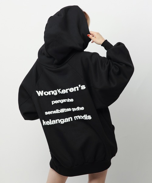 SPIRALGIRL(スパイラルガール)の「バックロゴドルマンパーカーワンピース(パーカー・レディース・ライトグレー/ピンク/ブラック・FREE)」の19枚目の写真