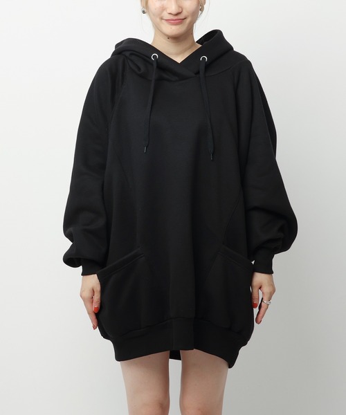 SPIRALGIRL(スパイラルガール)の「バックロゴドルマンパーカーワンピース(パーカー・レディース・ライトグレー/ピンク/ブラック・FREE)」の20枚目の写真