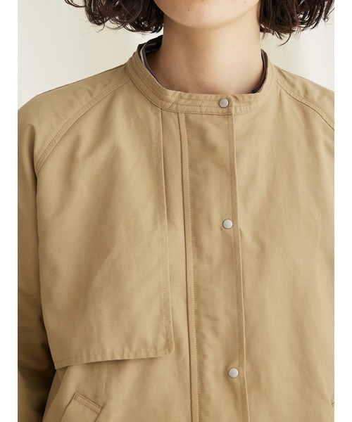 CRAFT STANDARD BOUTIQUE（クラフトスタンダードブティック）の「綿ナイロングログランブルゾン（ブルゾン・レディース・ブラック/アイボリー/ベージュ/カーキ・FREE）」の19枚目の写真