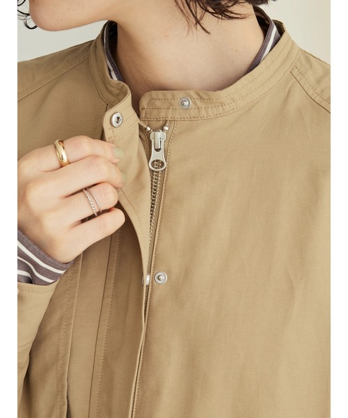 CRAFT STANDARD BOUTIQUE（クラフトスタンダードブティック）の「綿ナイロングログランブルゾン（ブルゾン・レディース・ブラック/アイボリー/ベージュ/カーキ・FREE）」の20枚目の写真