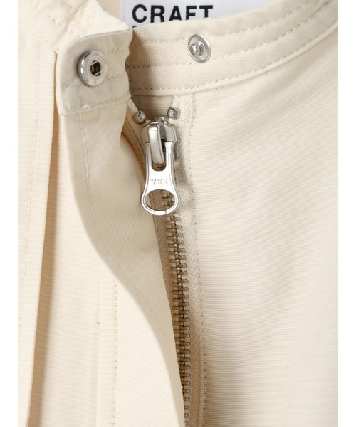 CRAFT STANDARD BOUTIQUE（クラフトスタンダードブティック）の「綿ナイロングログランブルゾン（ブルゾン・レディース・ブラック/アイボリー/ベージュ/カーキ・FREE）」の6枚目の写真