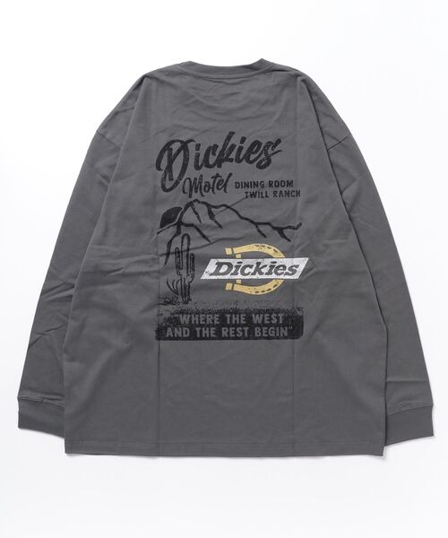 Dickies（ディッキーズ）の「[大きいサイズ] Dickies ディッキーズ グラフィック長袖Tシャツ キングサイズ（Tシャツ/カットソー・メンズ・チャコール/ホワイト/ブルー/ブラック・4L/3L）」の6枚目の写真