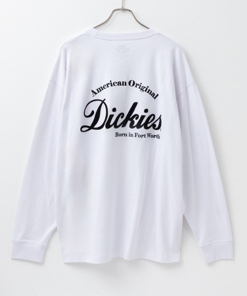 Dickies（ディッキーズ）の「[大きいサイズ] Dickies ディッキーズ グラフィック長袖Tシャツ キングサイズ（Tシャツ/カットソー・メンズ・チャコール/ホワイト/ブルー/ブラック・4L/3L）」の2枚目の写真