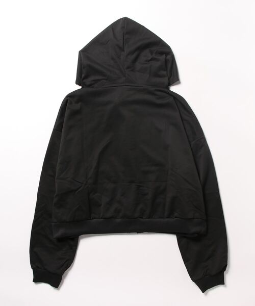 Burner(バーナー)の「【OKUOKU 0909】シンプル ショート丈 パーカー oku-outer-637944977259-16 U(パーカー・レディース・ライトグレー/ブラック・XXL/XL/L/M)」の3枚目の写真