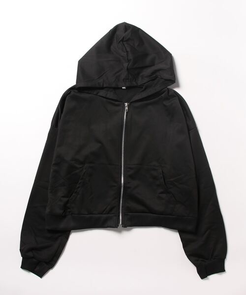 Burner(バーナー)の「【OKUOKU 0909】シンプル ショート丈 パーカー oku-outer-637944977259-16 U(パーカー・レディース・ライトグレー/ブラック・XXL/XL/L/M)」の13枚目の写真