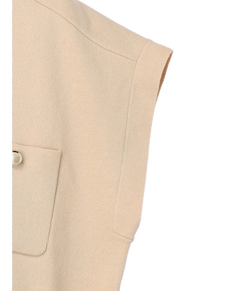 earth music&ecology（アースミュージックアンドエコロジー）の「金ボタンニットベスト（ベスト・レディース・ベージュ/ネイビー・FREE）」の20枚目の写真