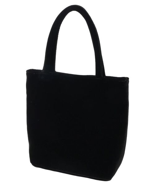 Green　Parks（グリーンパークス）の「・TORCH　パールベロアバッグ（エコバッグ/サブバッグ・レディース・ダークグリーン/ピンク/ブラック・FREE）」の10枚目の写真