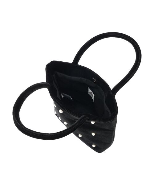 Green　Parks（グリーンパークス）の「・TORCH　パールベロアバッグ（エコバッグ/サブバッグ・レディース・ダークグリーン/ピンク/ブラック・FREE）」の13枚目の写真