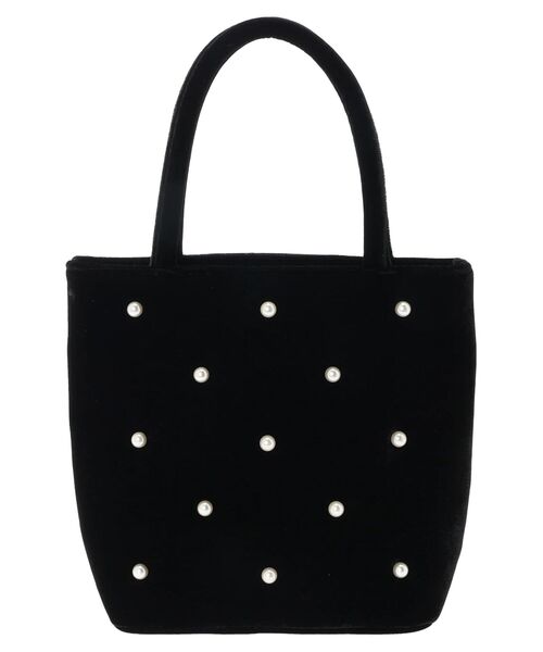 Green　Parks（グリーンパークス）の「・TORCH　パールベロアバッグ（エコバッグ/サブバッグ・レディース・ダークグリーン/ピンク/ブラック・FREE）」の14枚目の写真