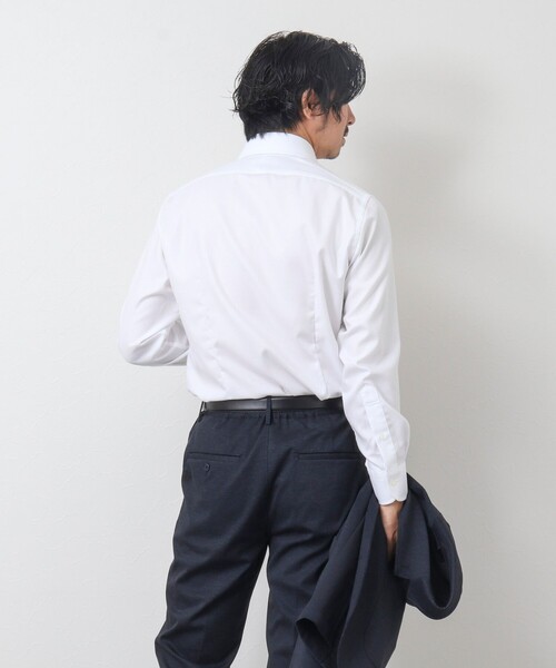 NOLLEY'S goodman（ノーリーズグッドマン）の「イージーアイロン カッタウェイドレスシャツ（シャツ/ブラウス・メンズ・ブルー/ホワイト系その他4/ホワイト/オフホワイト・L/XL/M/S）」の18枚目の写真
