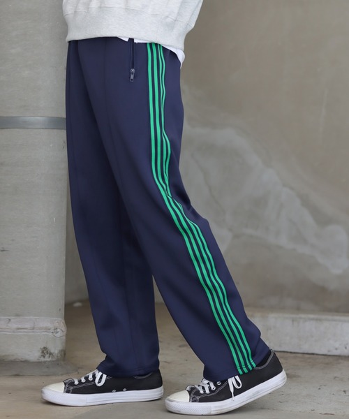 SITRY(シトリー)の「line Jersey pants/ライン ジャージ パンツ/トラックパンツ(その他パンツ・メンズ・ネイビー/ブラック/グリーン/グレー・L/M/LL)」の4枚目の写真