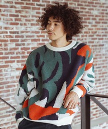 BAYFLOW | アートパターンプルオーバー(ニット/セーター)