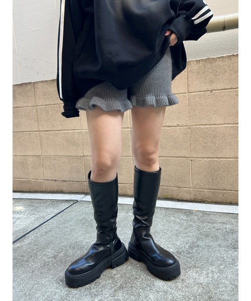 PHILLY（フィリー）の「【PHILLY】フリルニットパンツ（その他パンツ・レディース・アイボリー/グレー・FREE）」の15枚目の写真