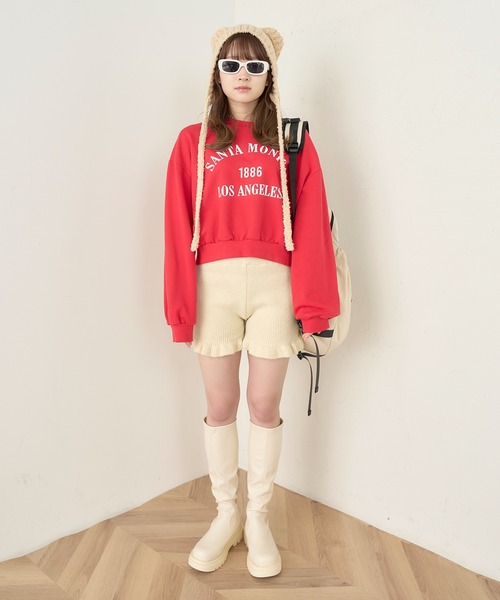 PHILLY（フィリー）の「【PHILLY】フリルニットパンツ（その他パンツ・レディース・アイボリー/グレー・FREE）」の10枚目の写真